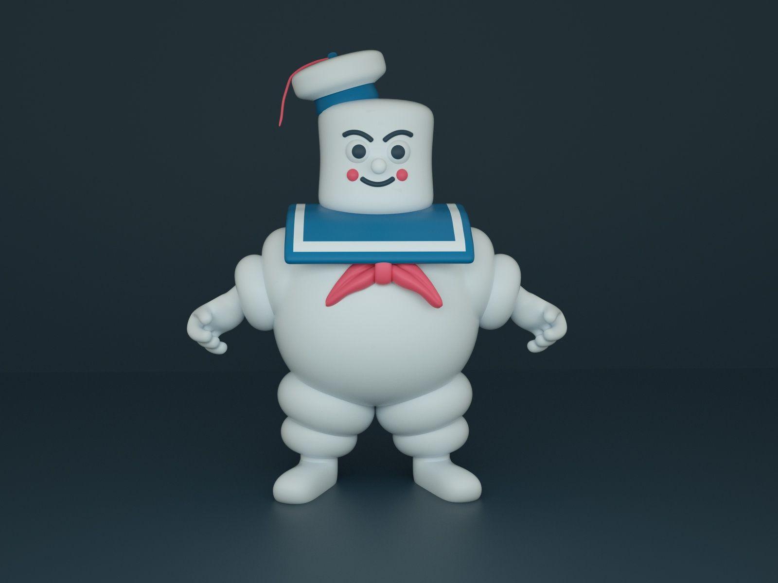 1600x1200 Stay Puft Marshmallow Man by Alexis Tapia (Pingü) on Dribbble