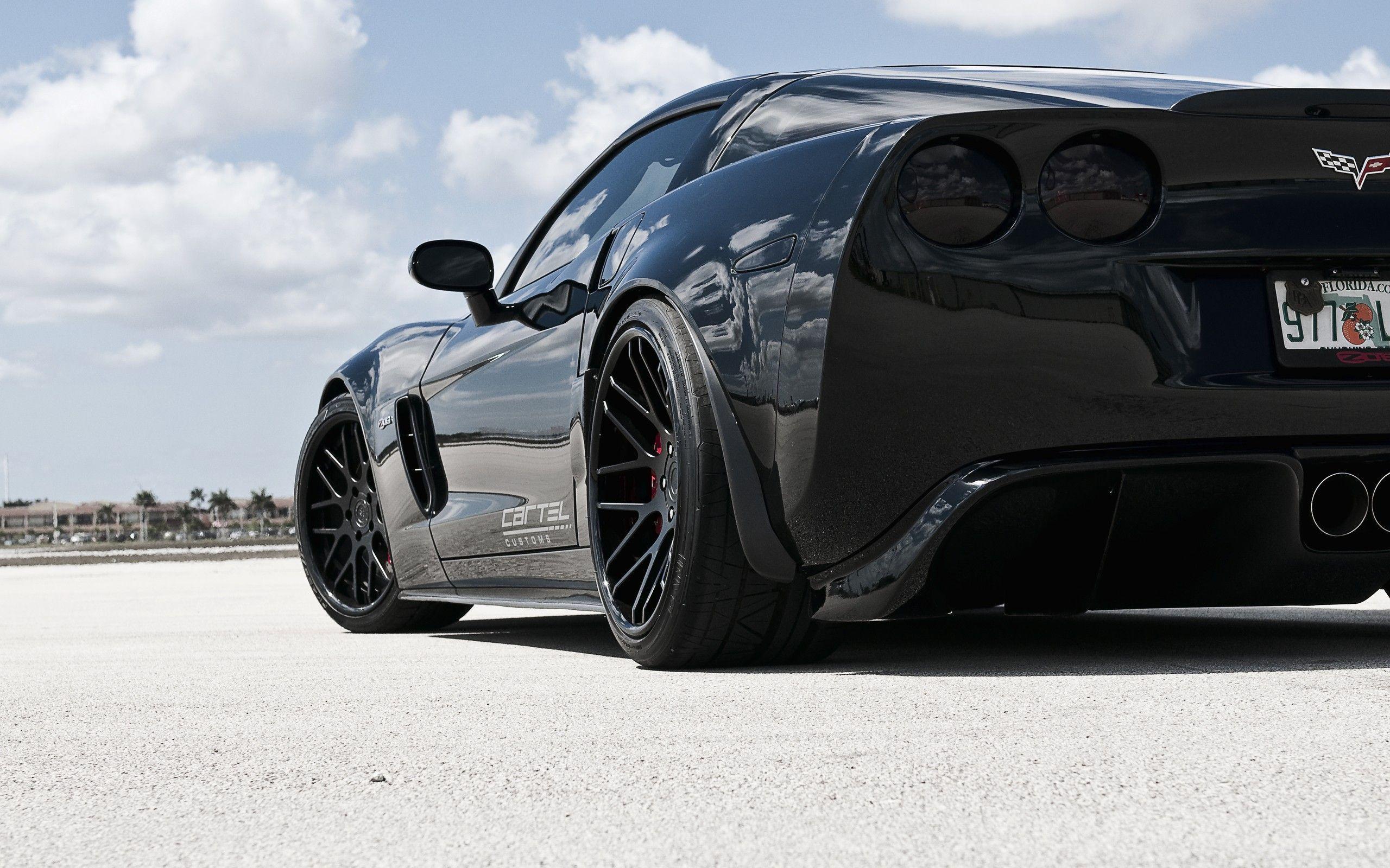 2560x1600 Cool Black Corvette. Black corvette, Chevrolet corvette, Corvette