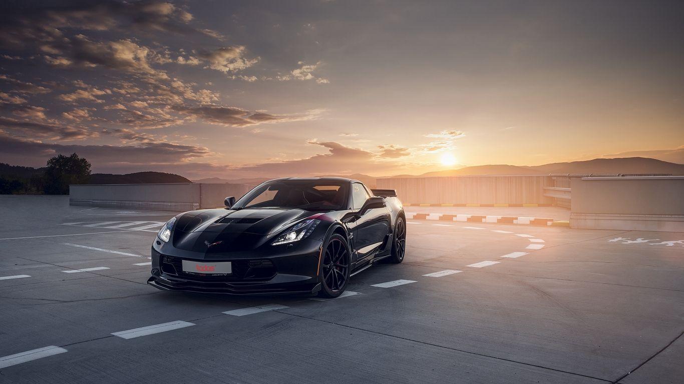 1366x768 Black Corvette 1366x768 Resolution HD 4k Wallpaper, Image, Background, Photo and Picture