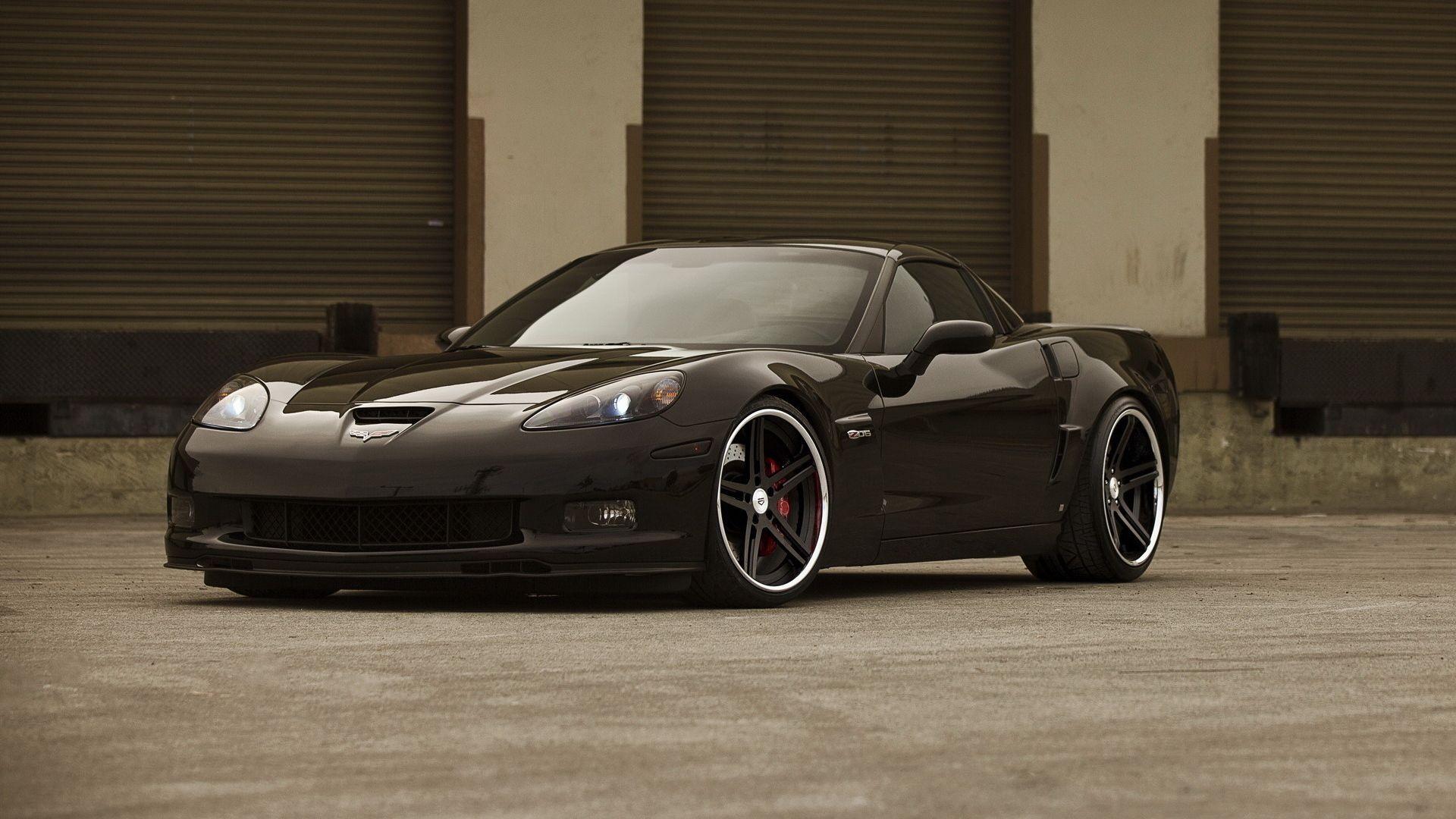 1920x1080 Chevrolet Corvette Black Desktop Wallpaper 1920x1080
