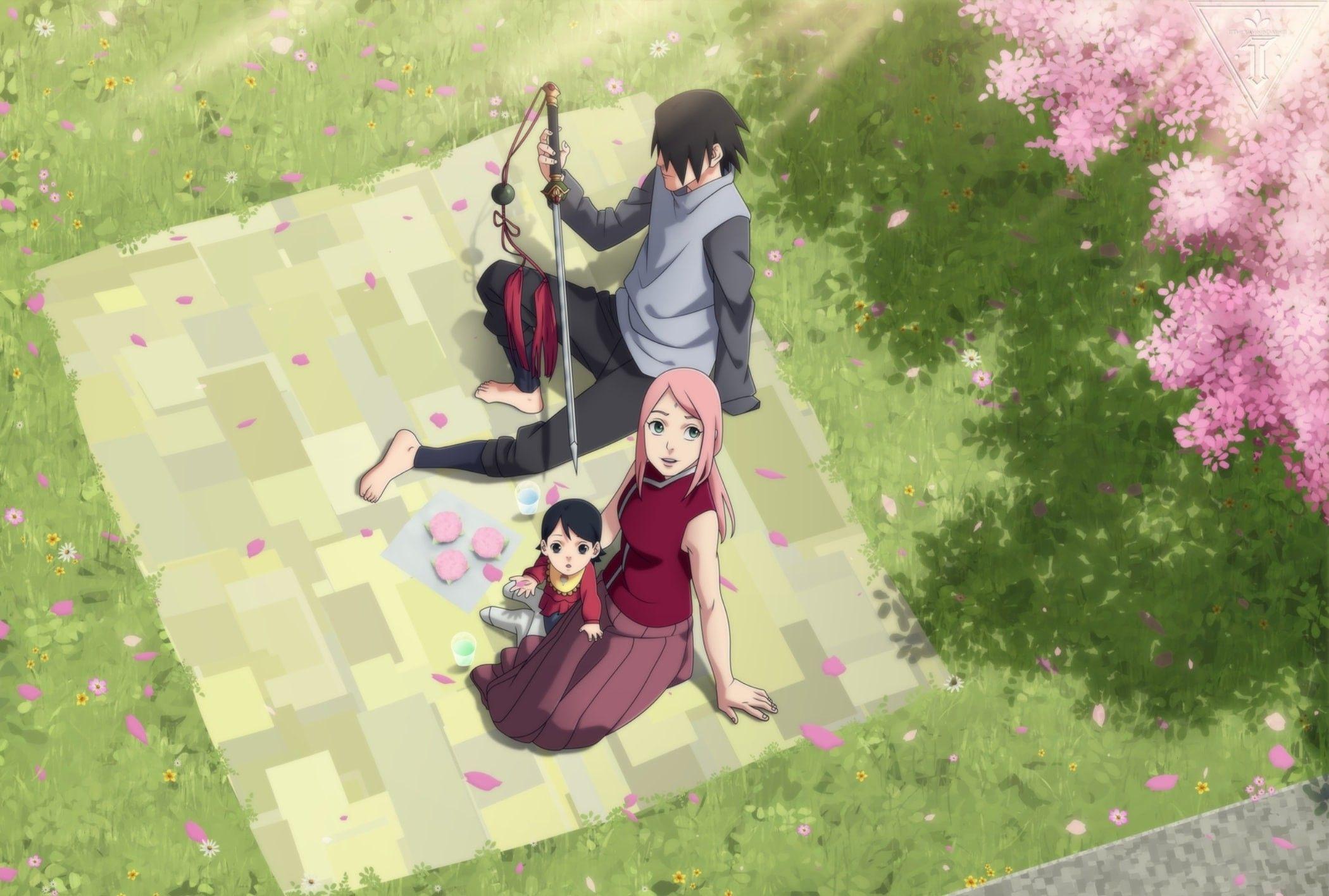 2100x1416 Sasuke and Sakura Wallpaper