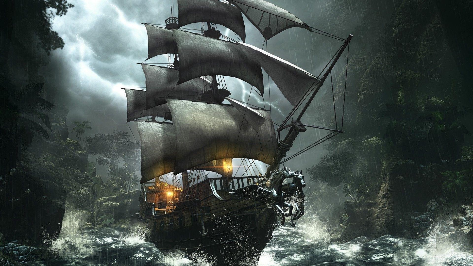 Pirate Ship 4K Wallpapers - Top Free Pirate Ship 4K Backgrounds