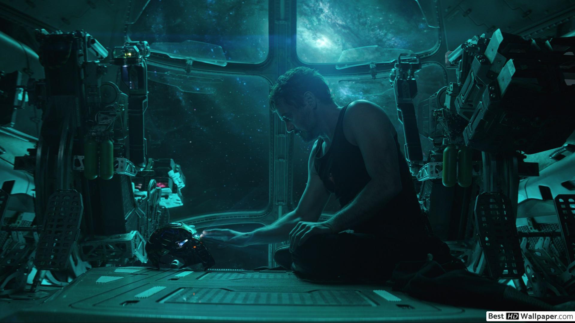 1920x1080 Avengers: Endgame Stark with his helmet HD wallpaper download
