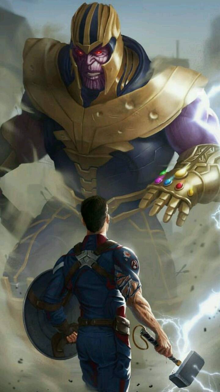 720x1280 Thanos vs Tony stark wallpaper