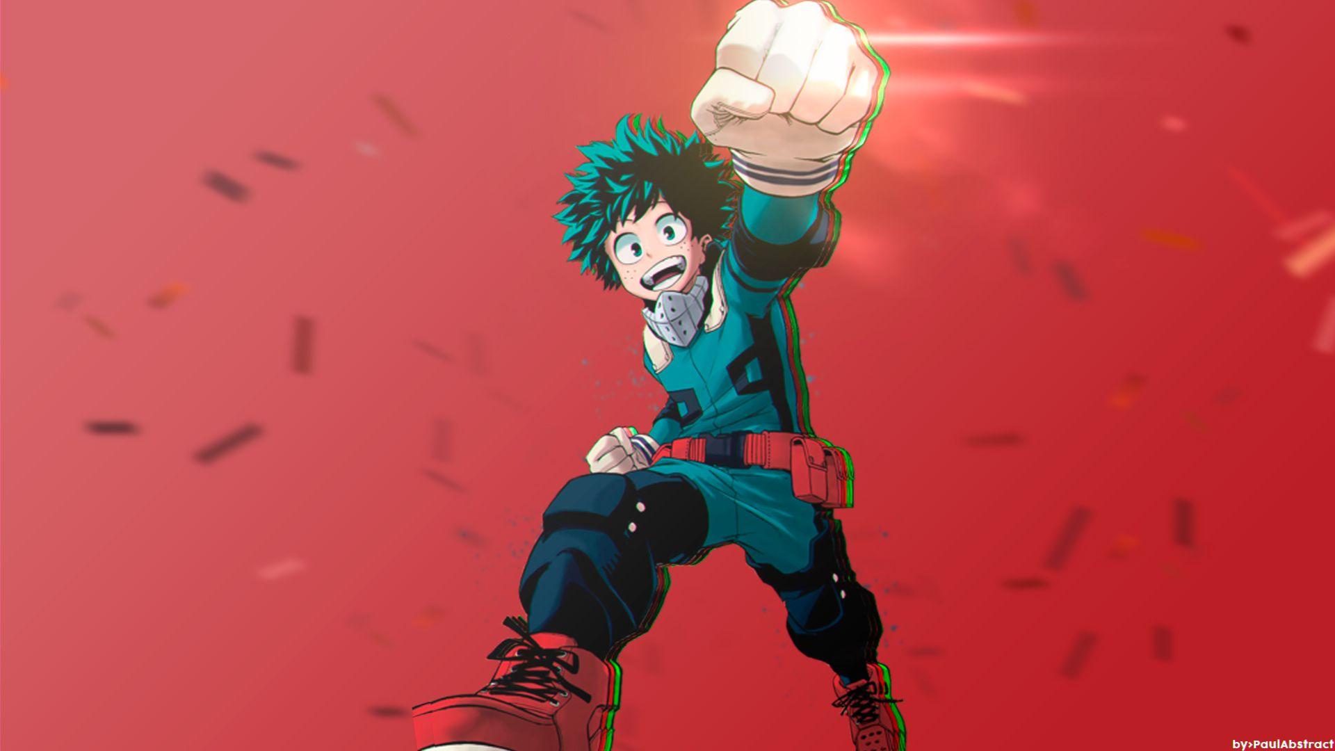 1920x1080 Desktop Wallpaper Izuku Midoriya, Boku No Hero Academia, Punch, Anime Boy, Happiness, HD Image, Picture, Background, 0sgjzg