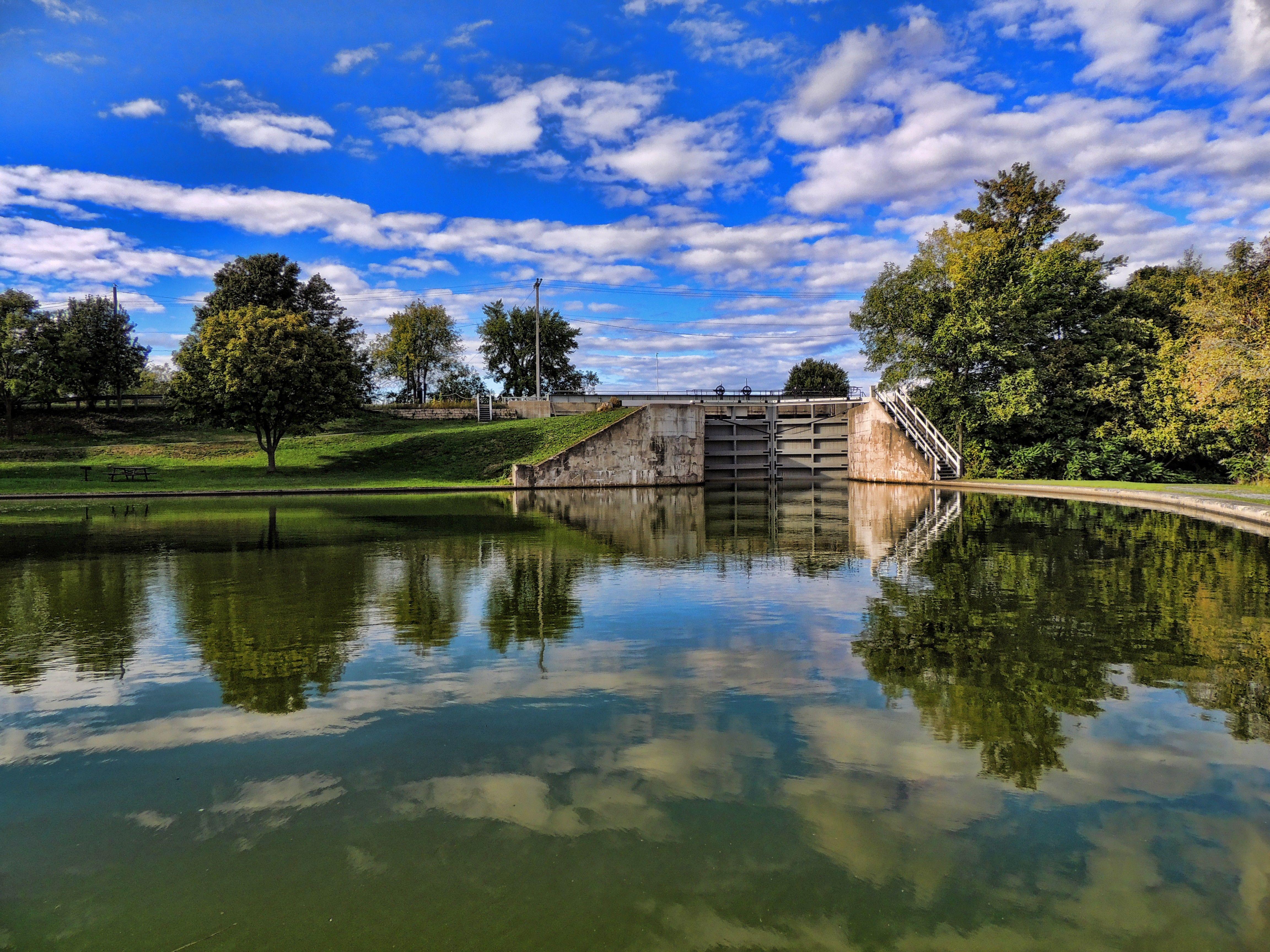 4608x3456 Sky: Mill Sky Pond Clouds Reflection Wallpaper At Night for HD 16:9