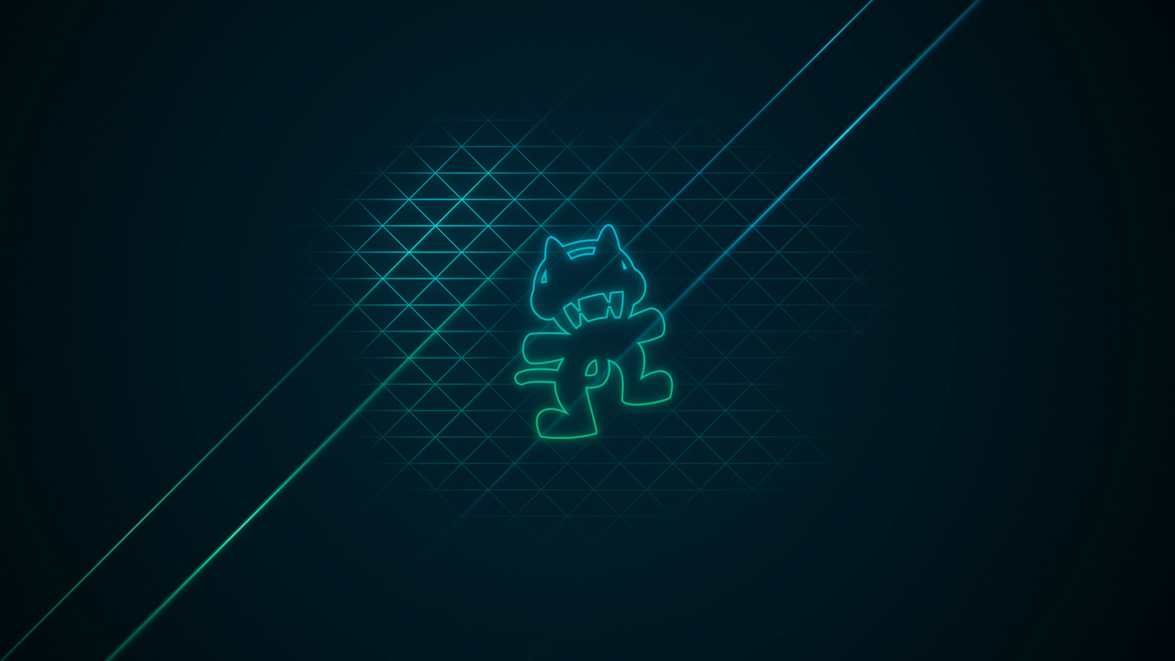3840x2160 #Monstercat, #cyan, #blue, wallpaper. Mocah.org HD Desktop Wallpaper