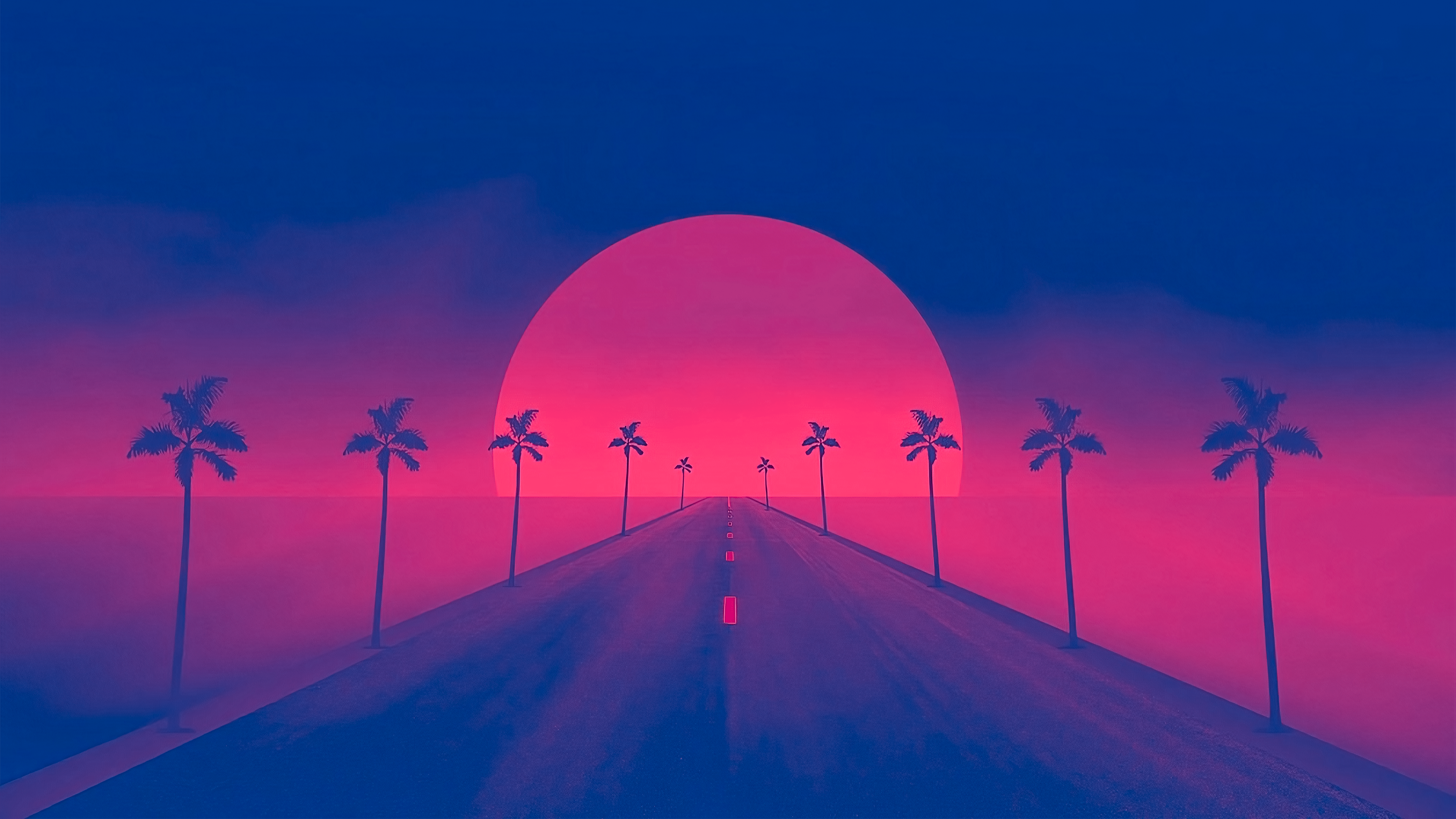 3840x2160 The Distant Red Sun [3840x2160]
