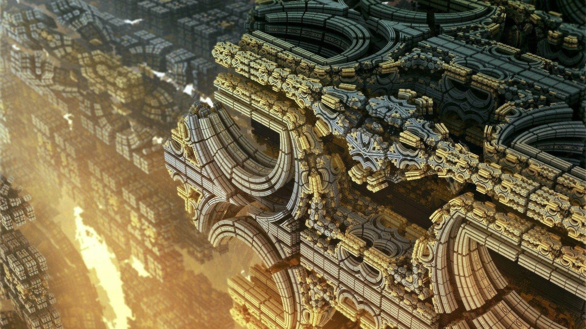 1920x1080 3D, Abstract, Fractal, Geometry, CGI Wallpaper HD / Desktop and Mobile Background