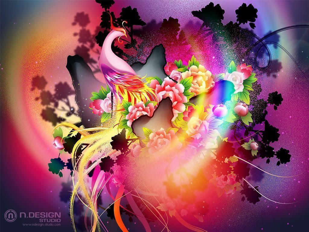 1024x768 Free cool Wallpaper design Download cool Wallpaper design HD Download Free cool Wallpaper de. Phoenix artwork, Colorful art, Cool wallpaper designs