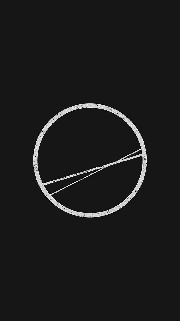 750x1334 Minimal Simple Circle Art Illustration Dark