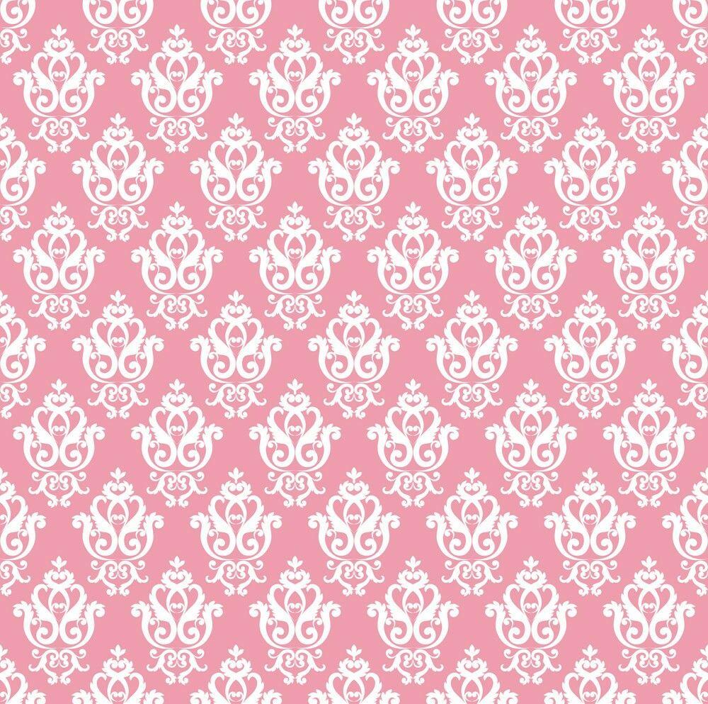 1000x993 Pink Damask Wallpaper shared