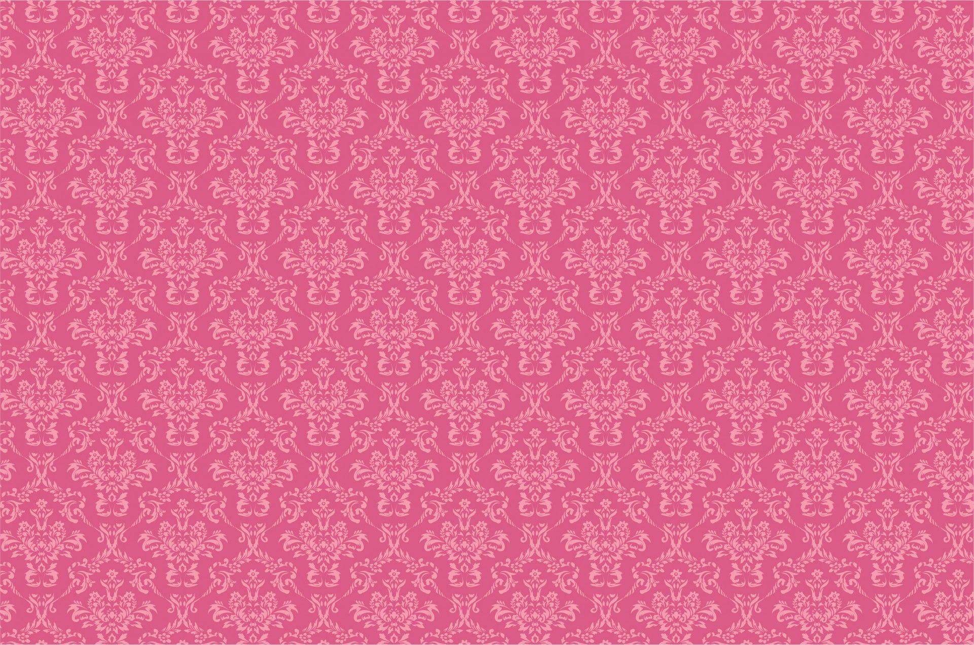1920x1271 Damask Pattern Background Pink Free Domain Picture