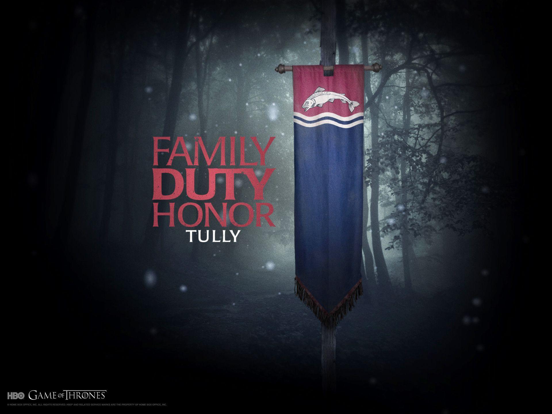 1920x1440 family, Game of Thrones, A Song Of Ice And Fire, TV Series, Banner, George R. R. Martin, House Tully wallpaper