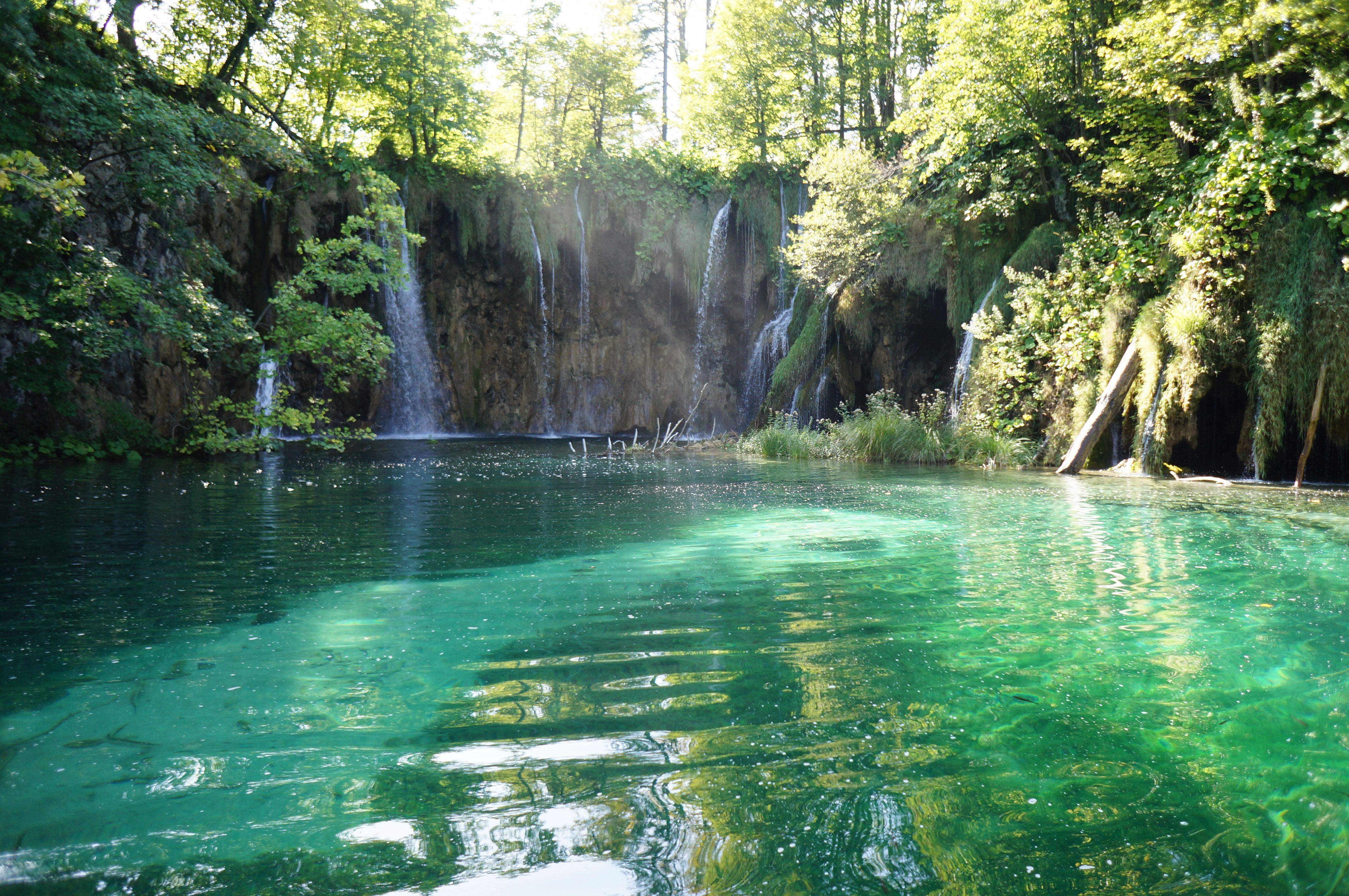 4912x3264 Croatia, Land of Waterfalls. Waterfall, Clear lake, Free wallpaper