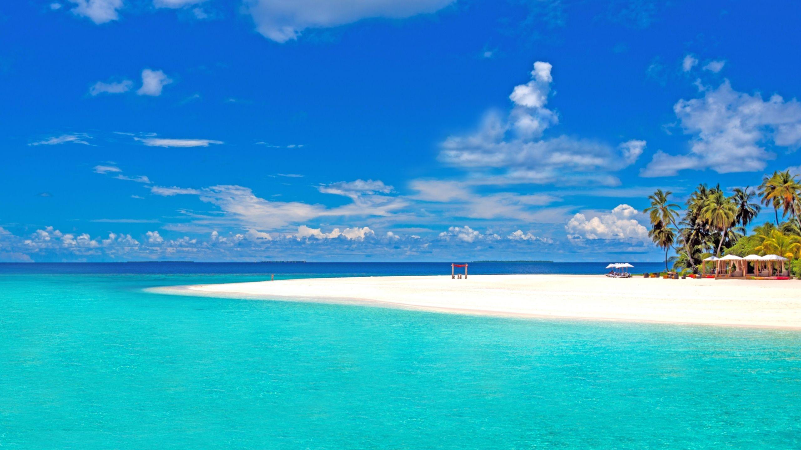 2560x1440 Tropical Beach Mac Wallpaper Download