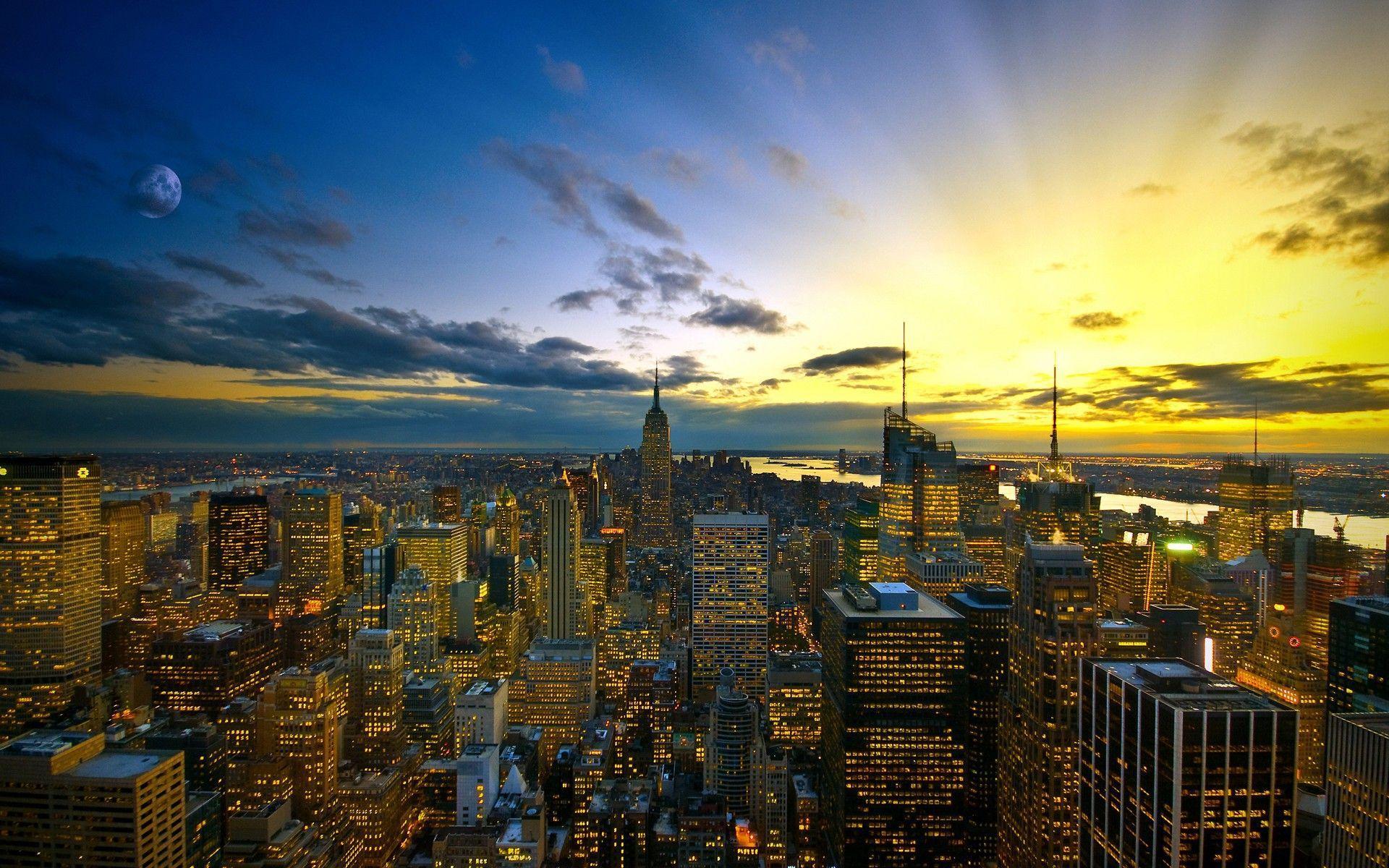 1920x1200 Big City Wallpaper