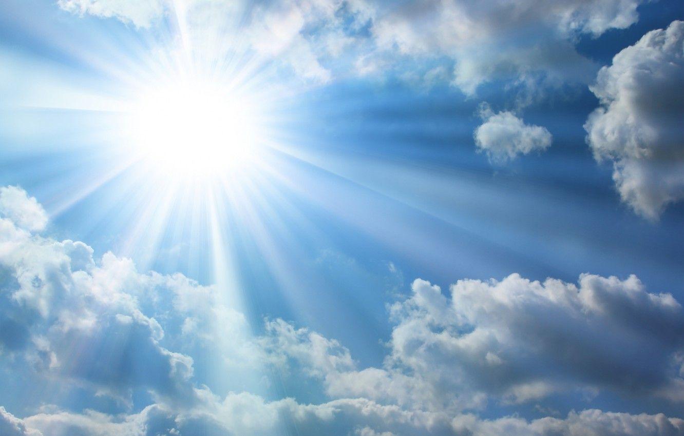 1332x850 Wallpaper the sky, the sun, rays, light, landscapes, heaven, morning image for desktop, section пейзажи