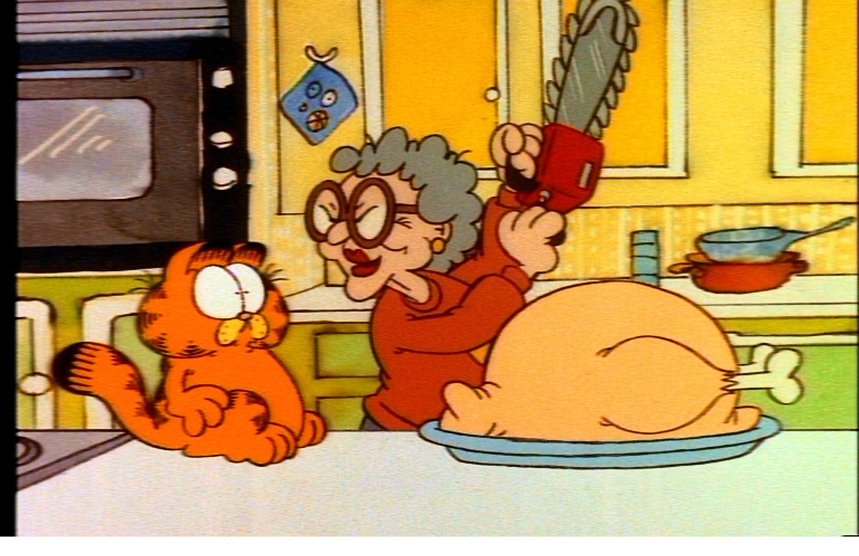 1680x1088 Garfield Thanksgiving HD Image for Phone