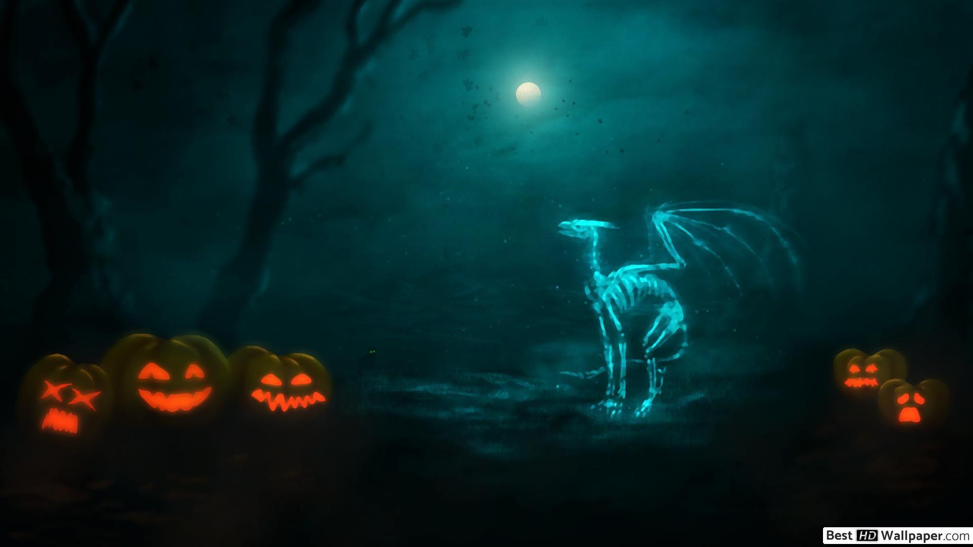 1920x1080 Dragon's skeleton HD wallpaper download