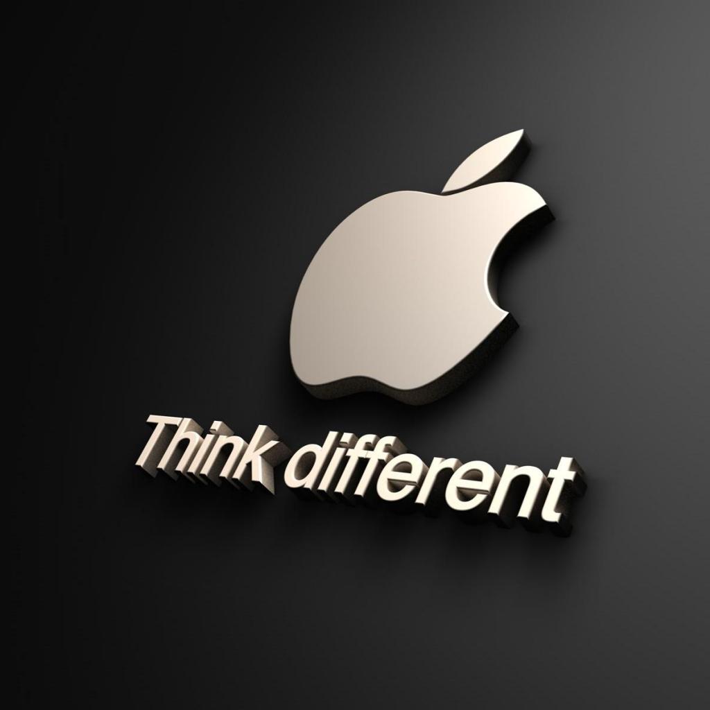 1024x1024 Apple logo HD Wallpaper of iPad