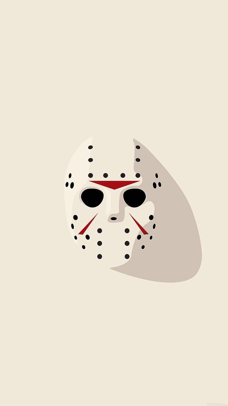 750x1334 Horror Mask Illust Art Minimal Simple. Horror Masks, Minimal