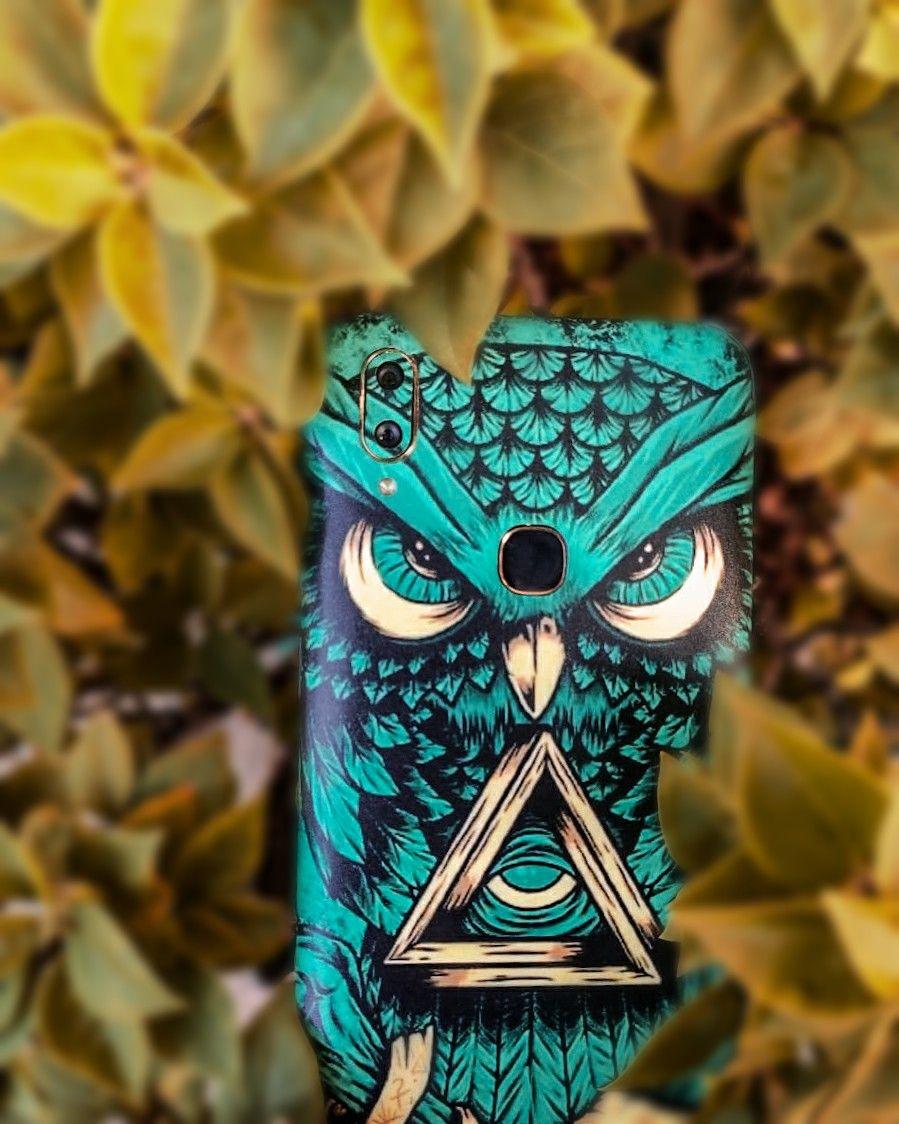 899x1124 Green Trippy Owl