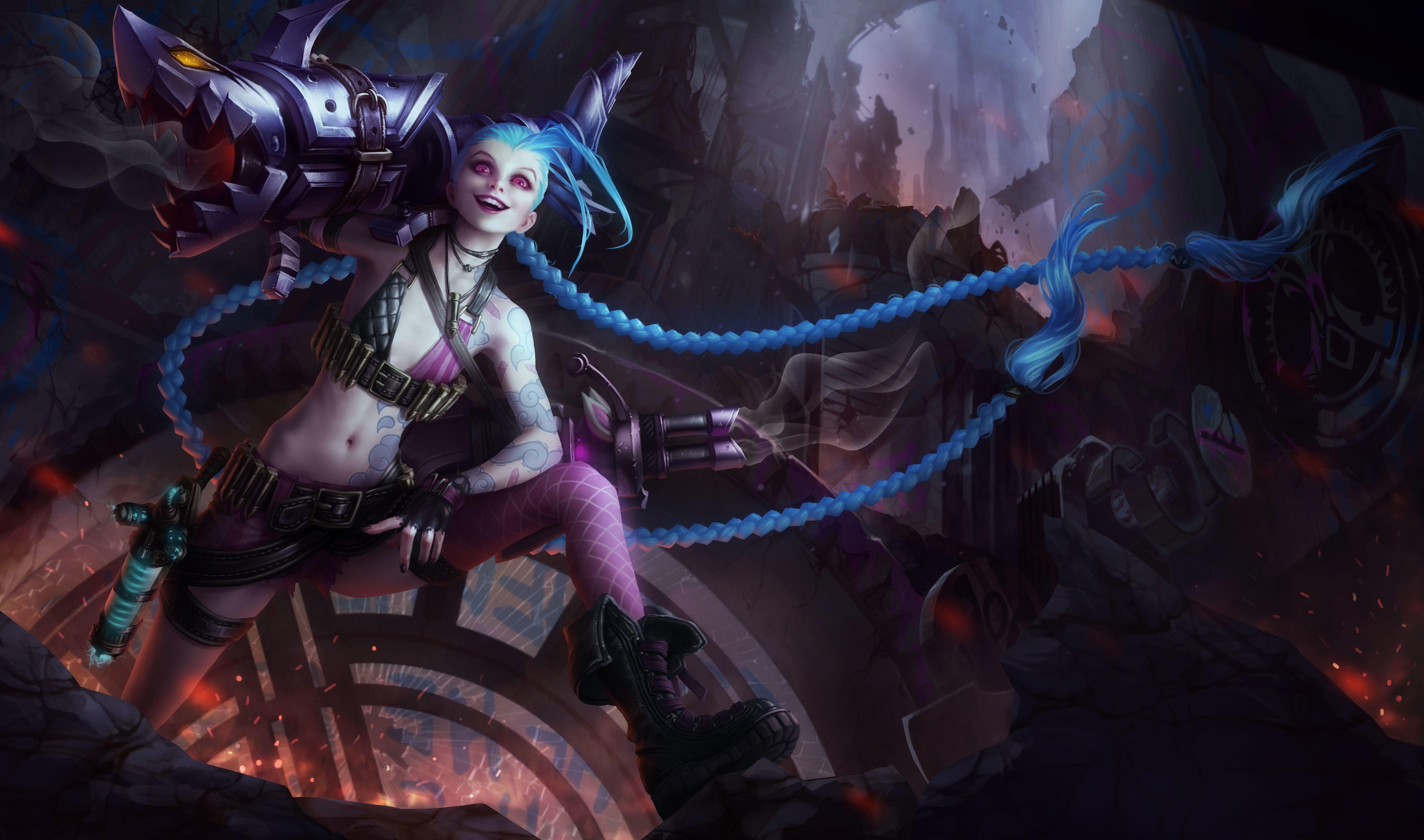 jinx wallpaper 4k