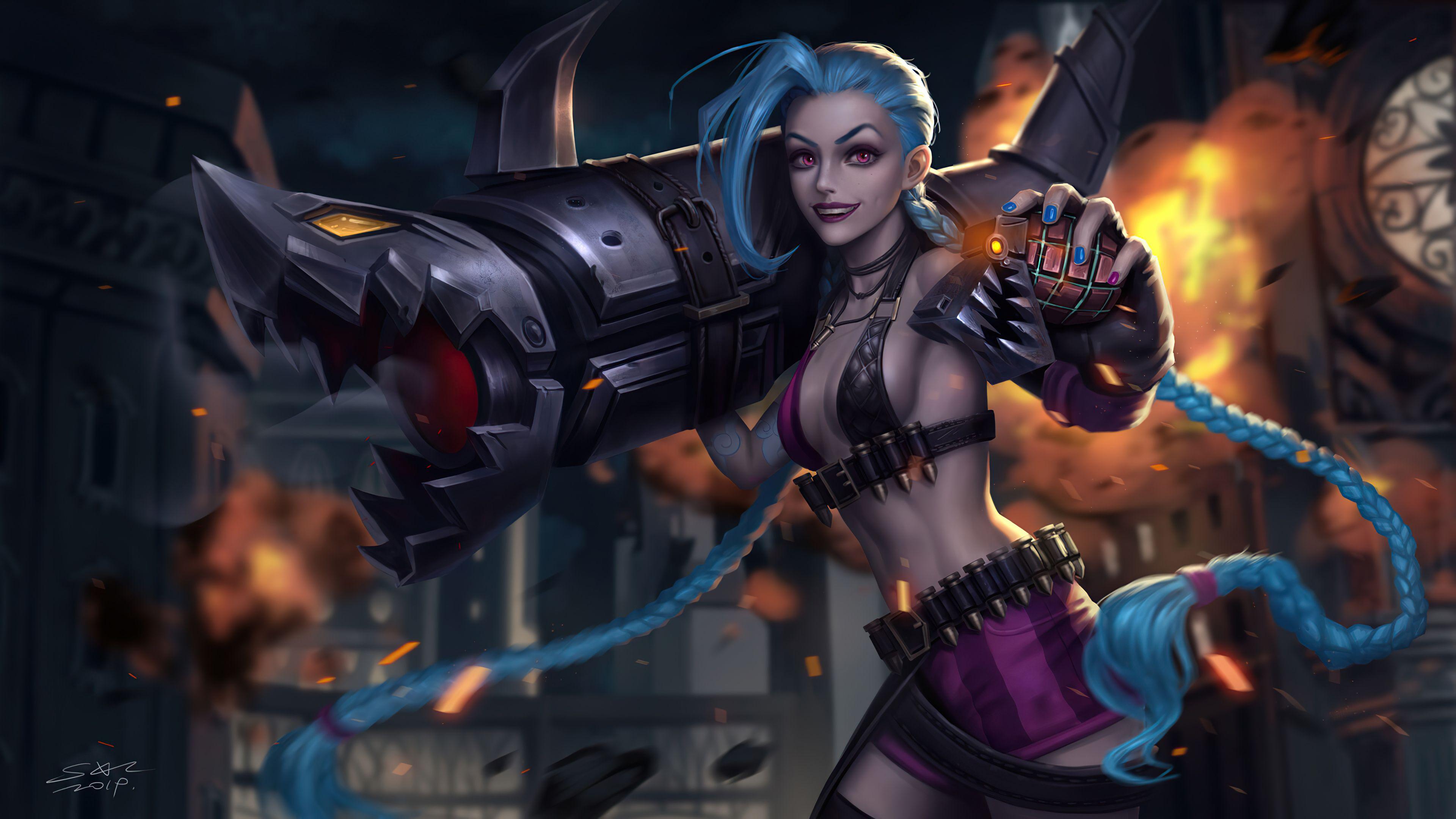 Jinx League Of Legends Wallpapers Top Free Jinx League Of Legends Backgrounds Wallpaperaccess