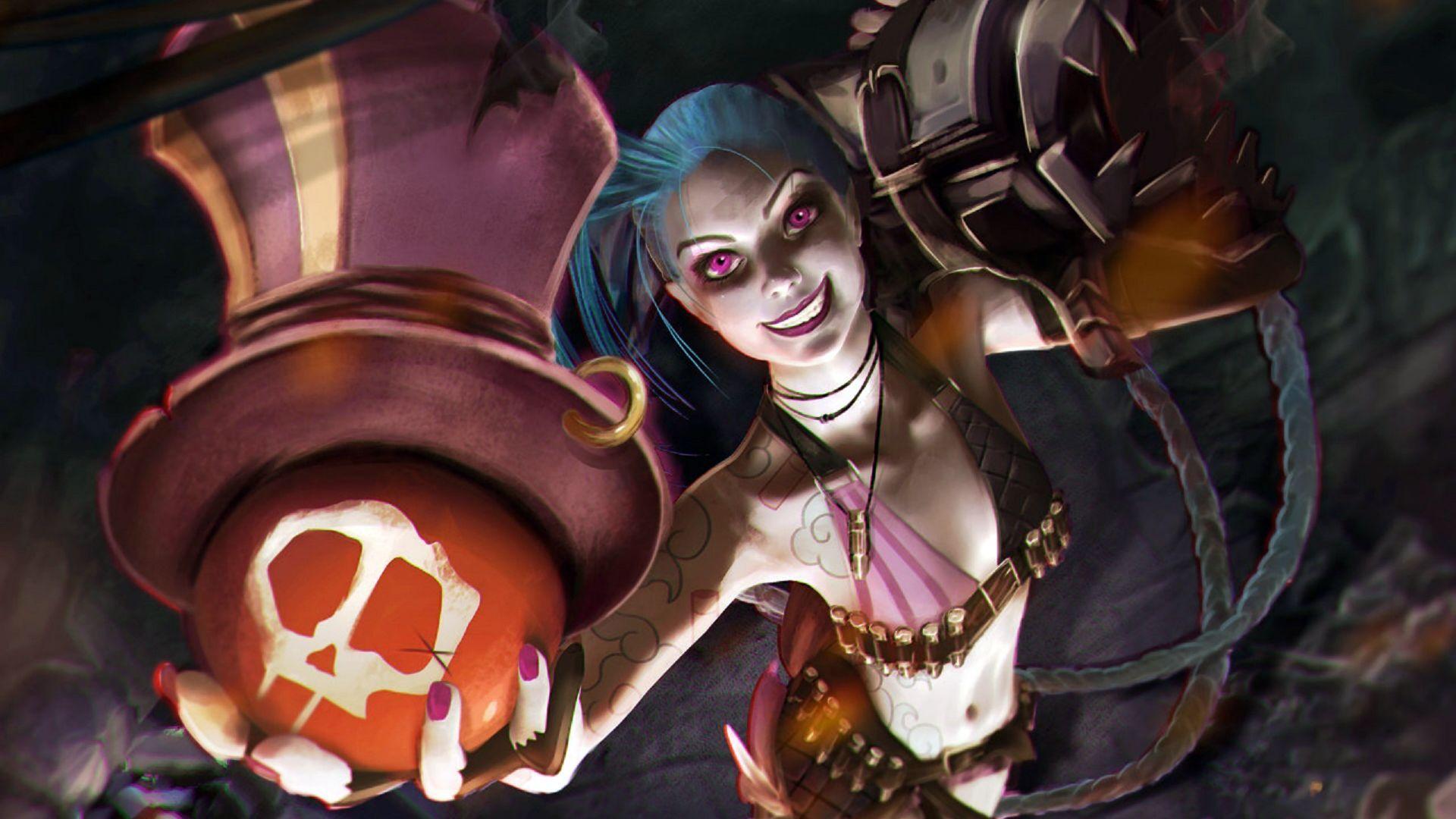 1920x1080 Jinx 1920×1080 4r Wallpaper HD. League of legends, Arte, Disfraces