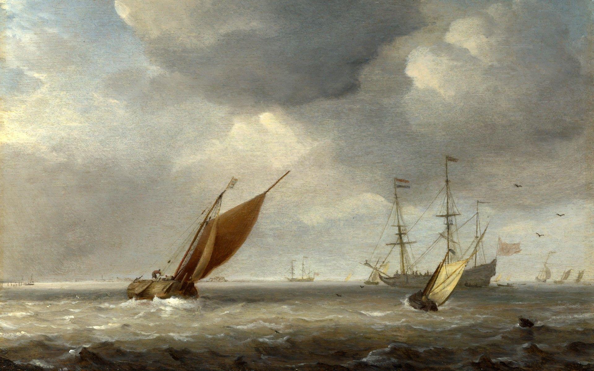 1920x1200 Boats Painting wallpaper. Boats Painting