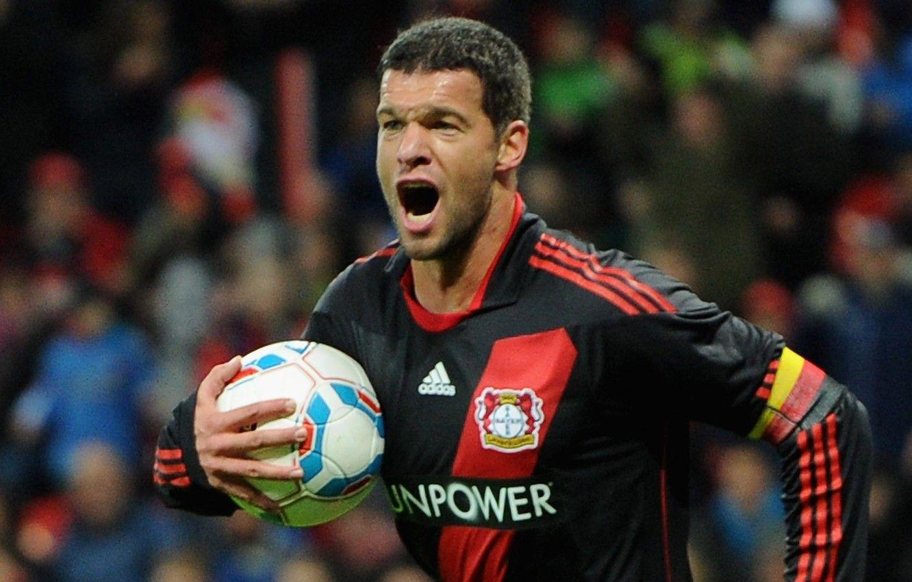 1332x850 Wallpaper midfielder, Michael Ballack, Bayer Michael Ballack, German footballer image for desktop, section спорт
