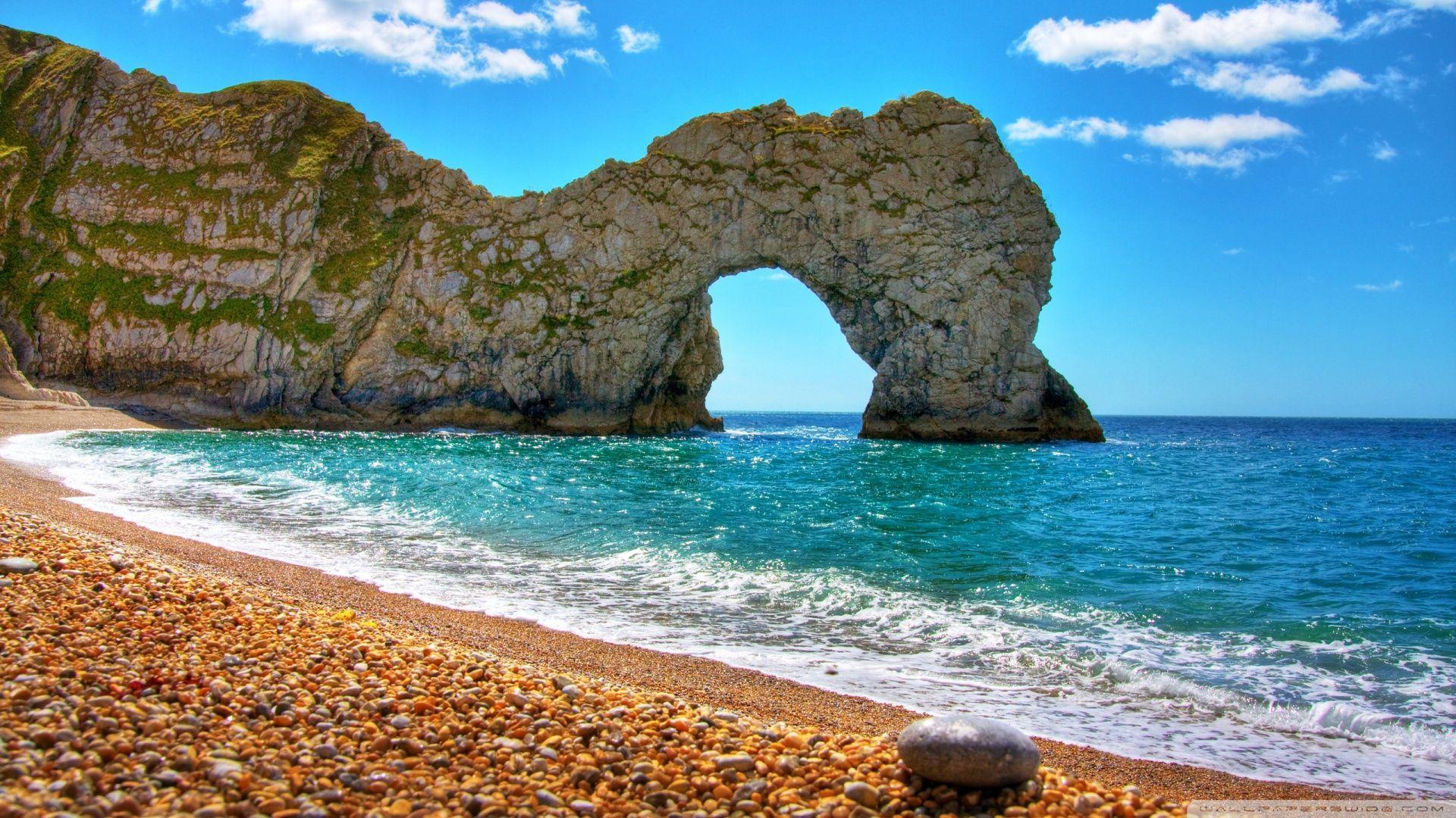 1920x1080 Durdle Door Beach ❤ 4K HD Desktop Wallpaper for 4K Ultra HD TV