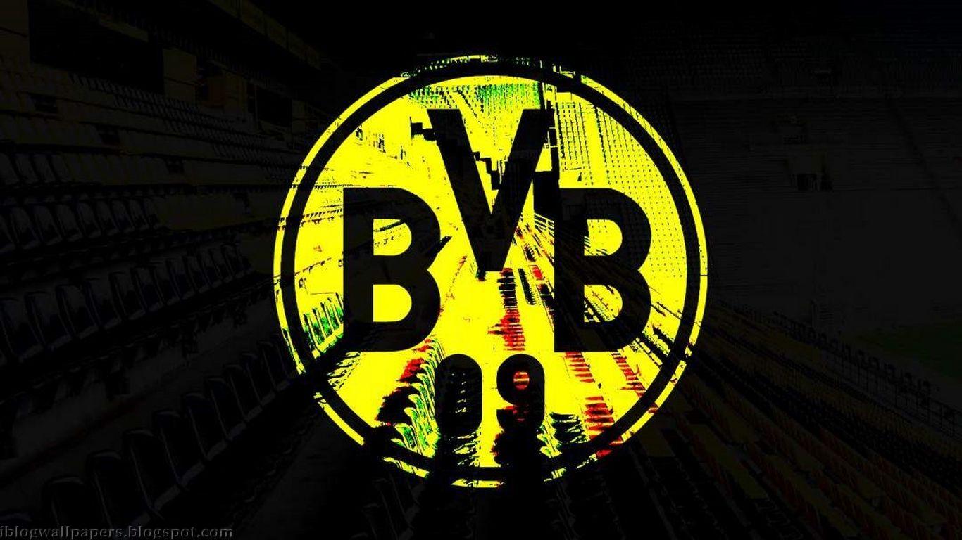 1366x768 FC Borussia Dortmund Football Logo Background HD Wallpaper 1080x607