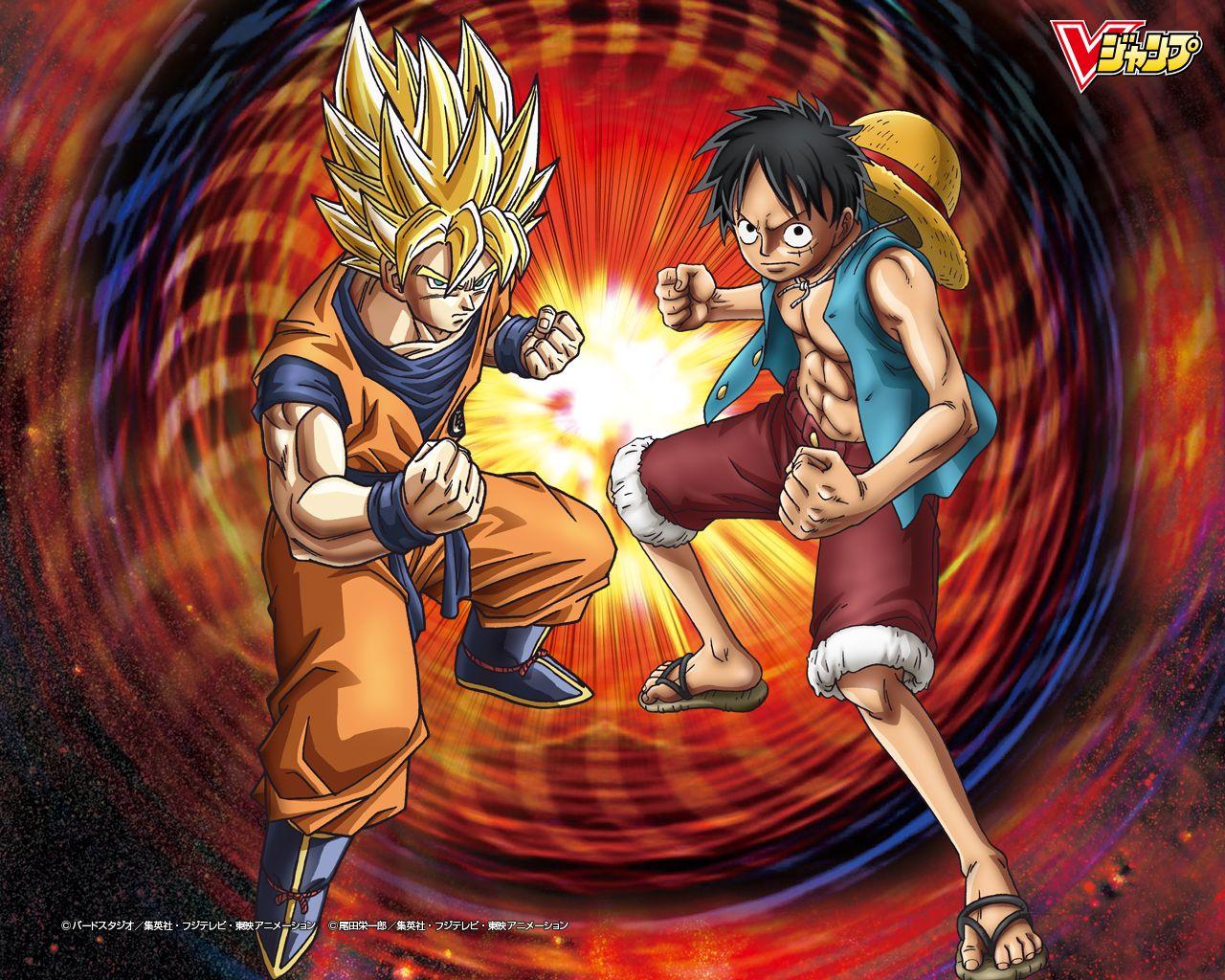 1280x1024 Naruto And Goku Fusion Wallpaper