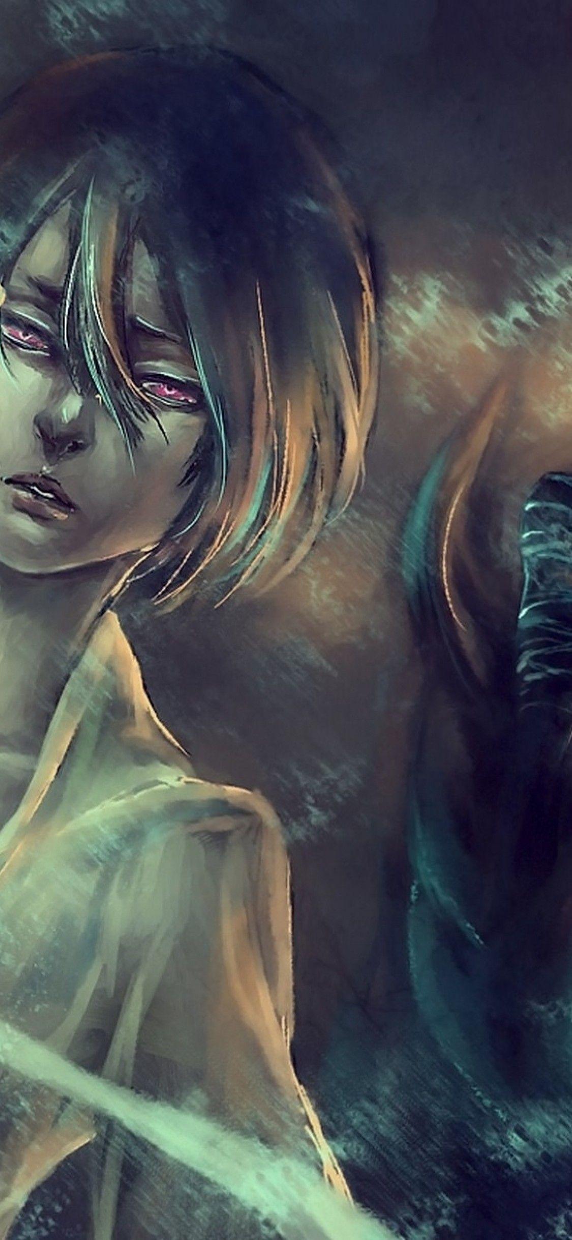 1125x2436 Download 1125x2436 Bleach, Kuchiki Rukia, Getsuga Tenshou, Sword, Kurosaki Ichigo Wallpaper for iPhone X