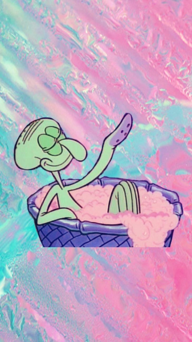 728x1295 Aesthetic Spongebob Wallpaper
