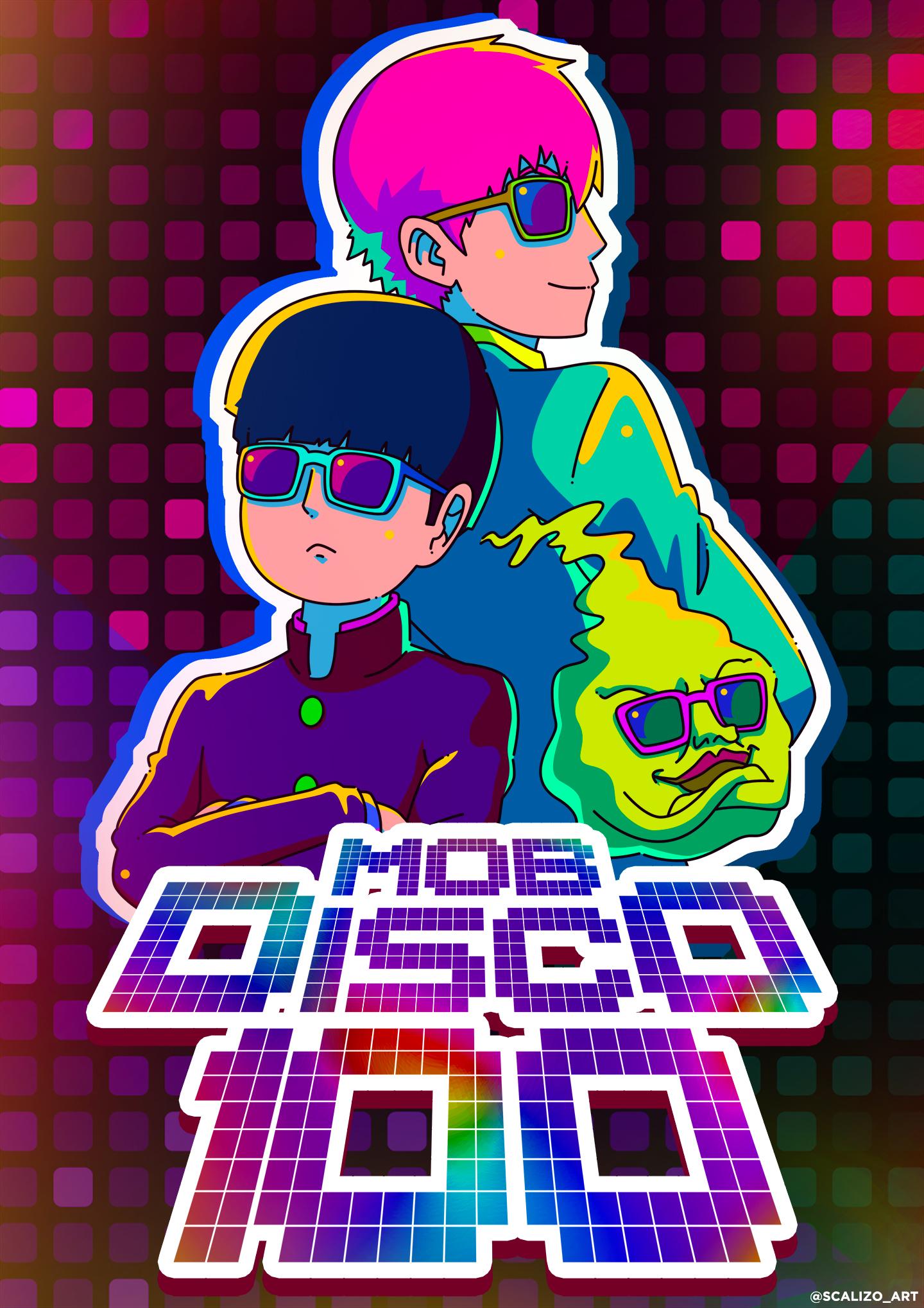 1440x2037 OC Mob Disco 100 (Mob Psycho 100)