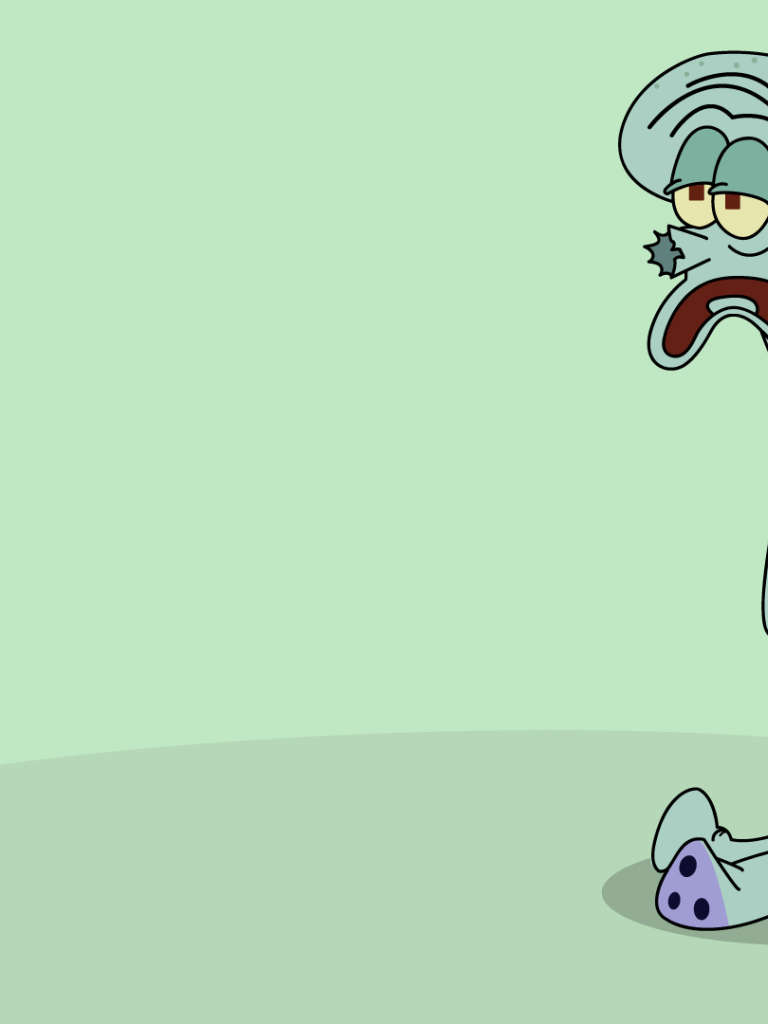 768x1024 Squidward Aesthetic HD Wallpaper