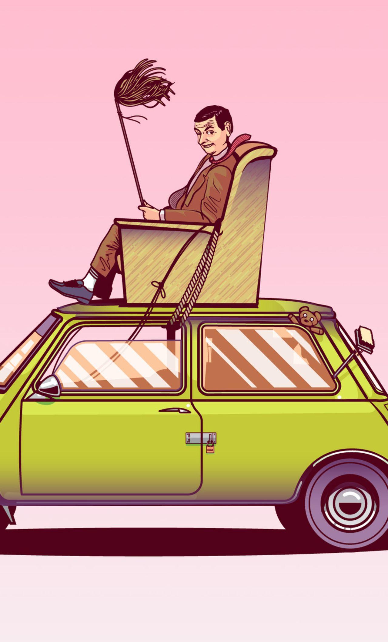 Mr Bean Car Wallpaper