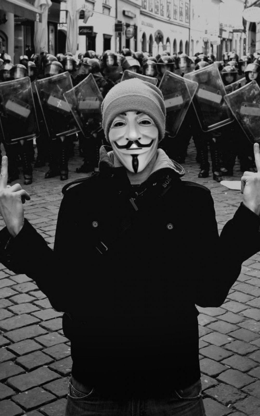 1000x1600 Anonymous Police Fuck Off Mobile Wallpaper