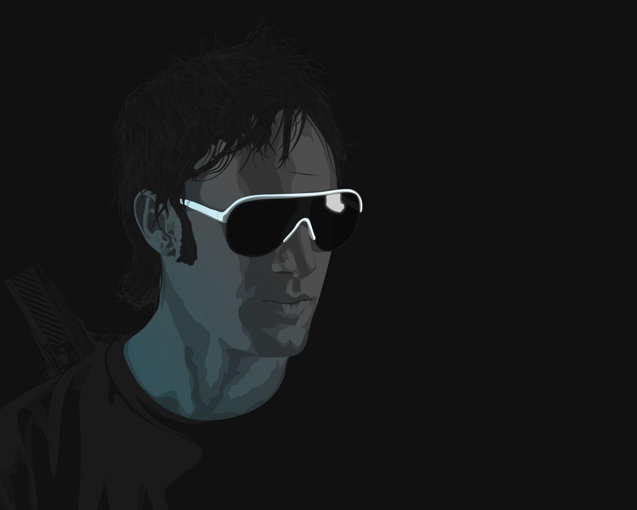 1280x1024 Man with glasses wallpaper. Man with glasses