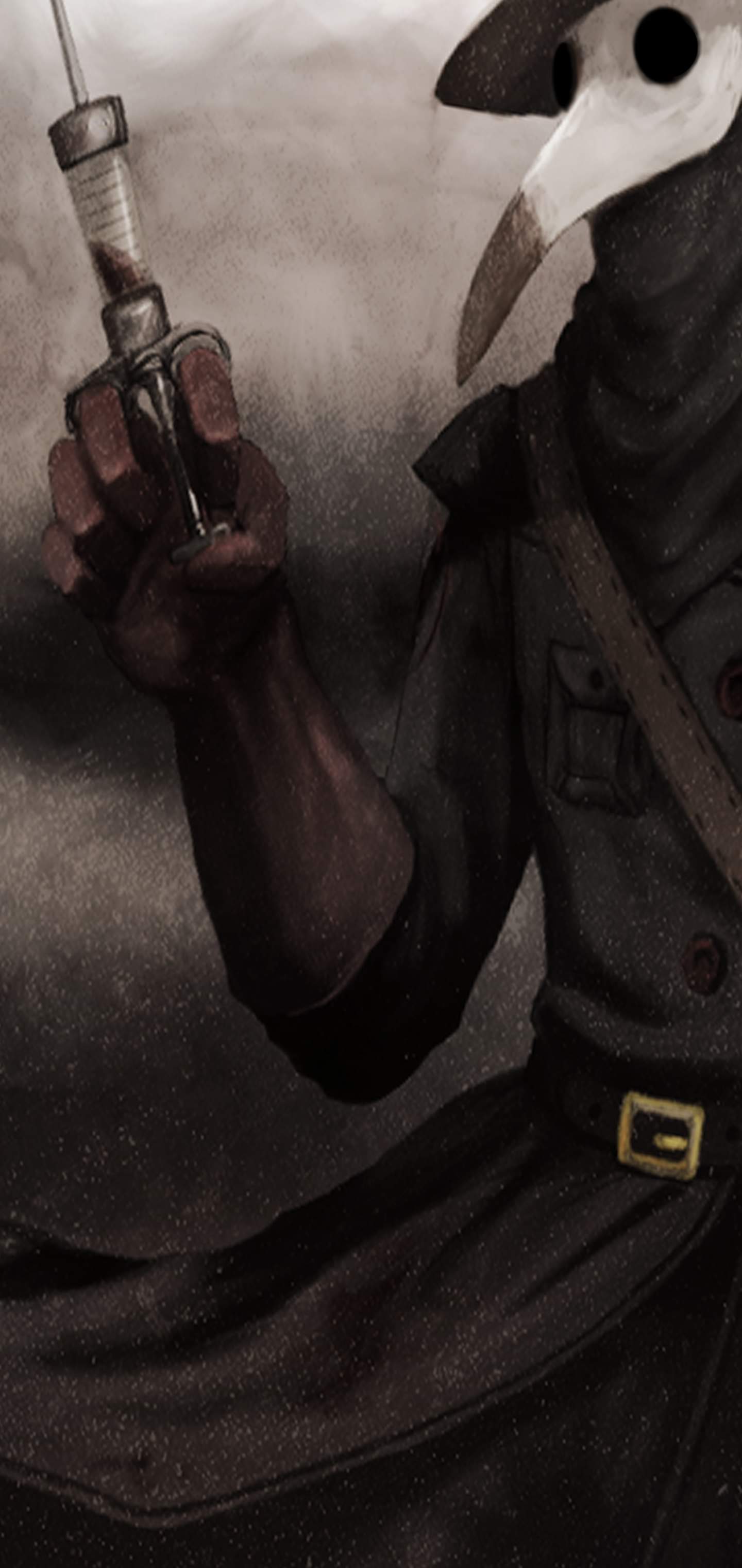 1440x3040 Syringe Of The Plague Doctor Galaxy S10 Hole Punch Wallpaper