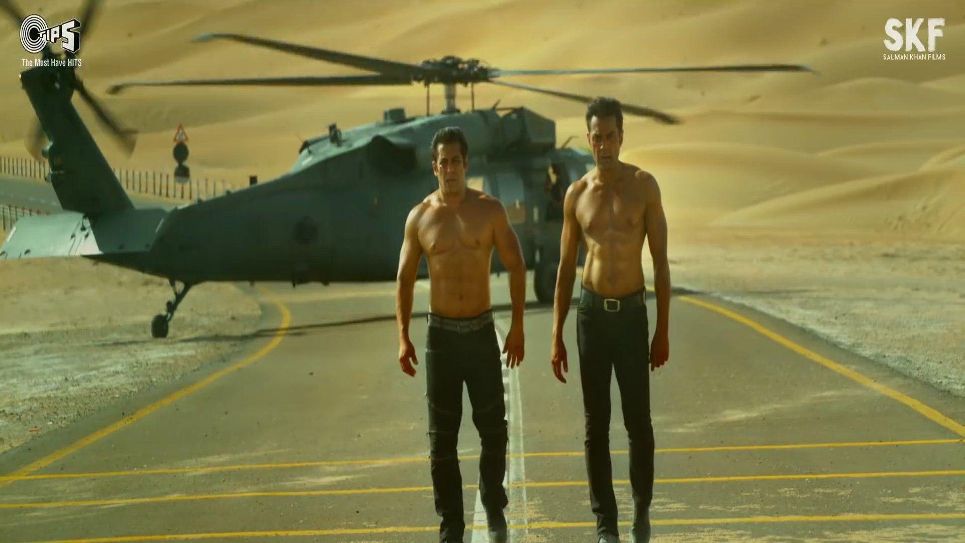 1920x1080 Actor Salman Khan and Bobby Deol Body Pic in Race 3