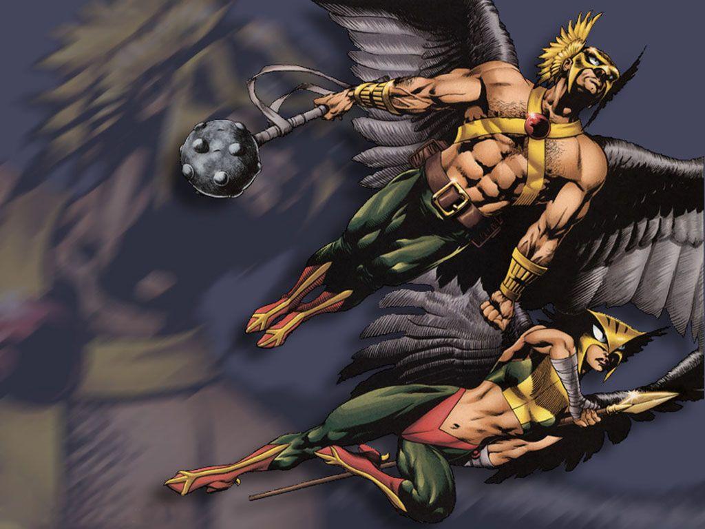 1024x768 Cartoon And Movie Gallery: Superhero Wallpaper Hawkman