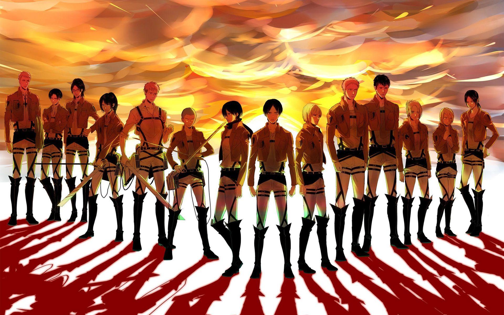 Attack On Titan Characters Wallpapers - Top Free Attack On Titan ...