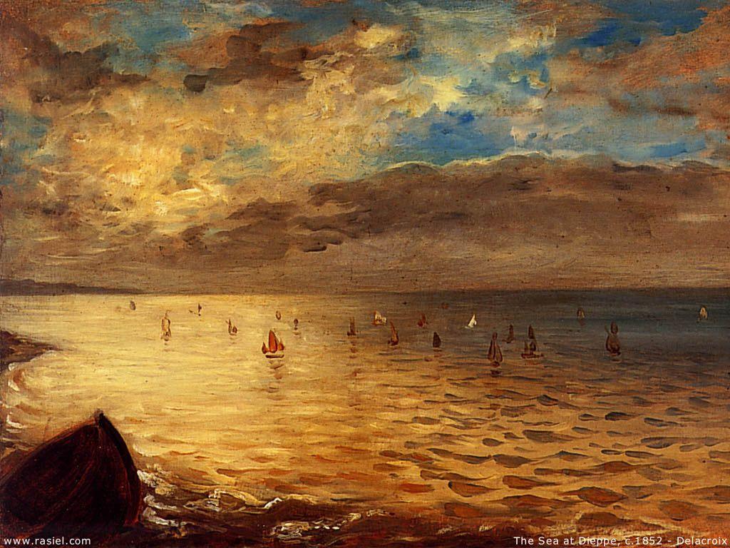 1024x768 Fine Art Paintings Delacroix Wallpaper
