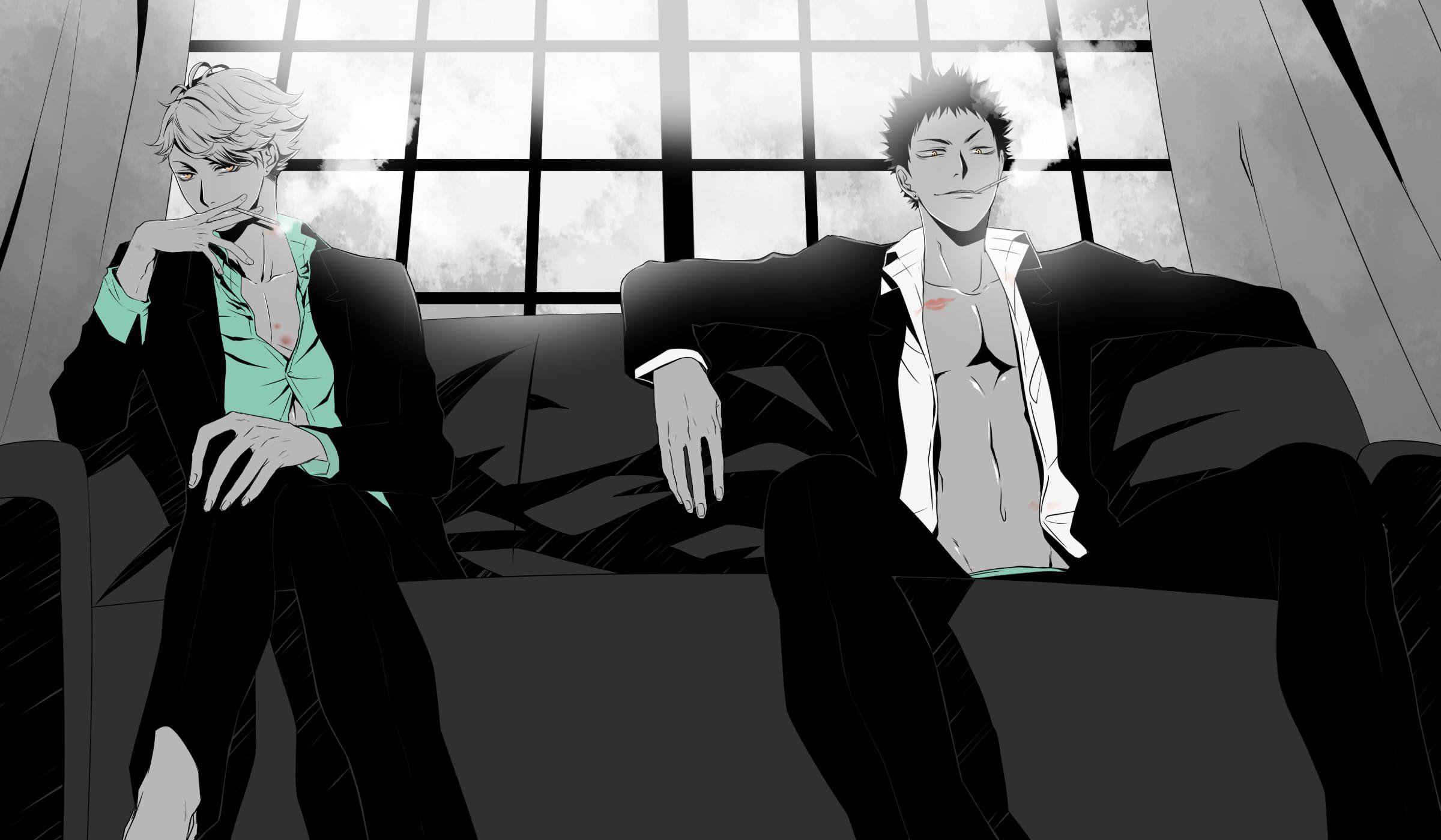 2400x1400 haikyuu, Ooikawa, Tooru, Iwaizumi, Hajime Wallpaper HD / Desktop and Mobile Background