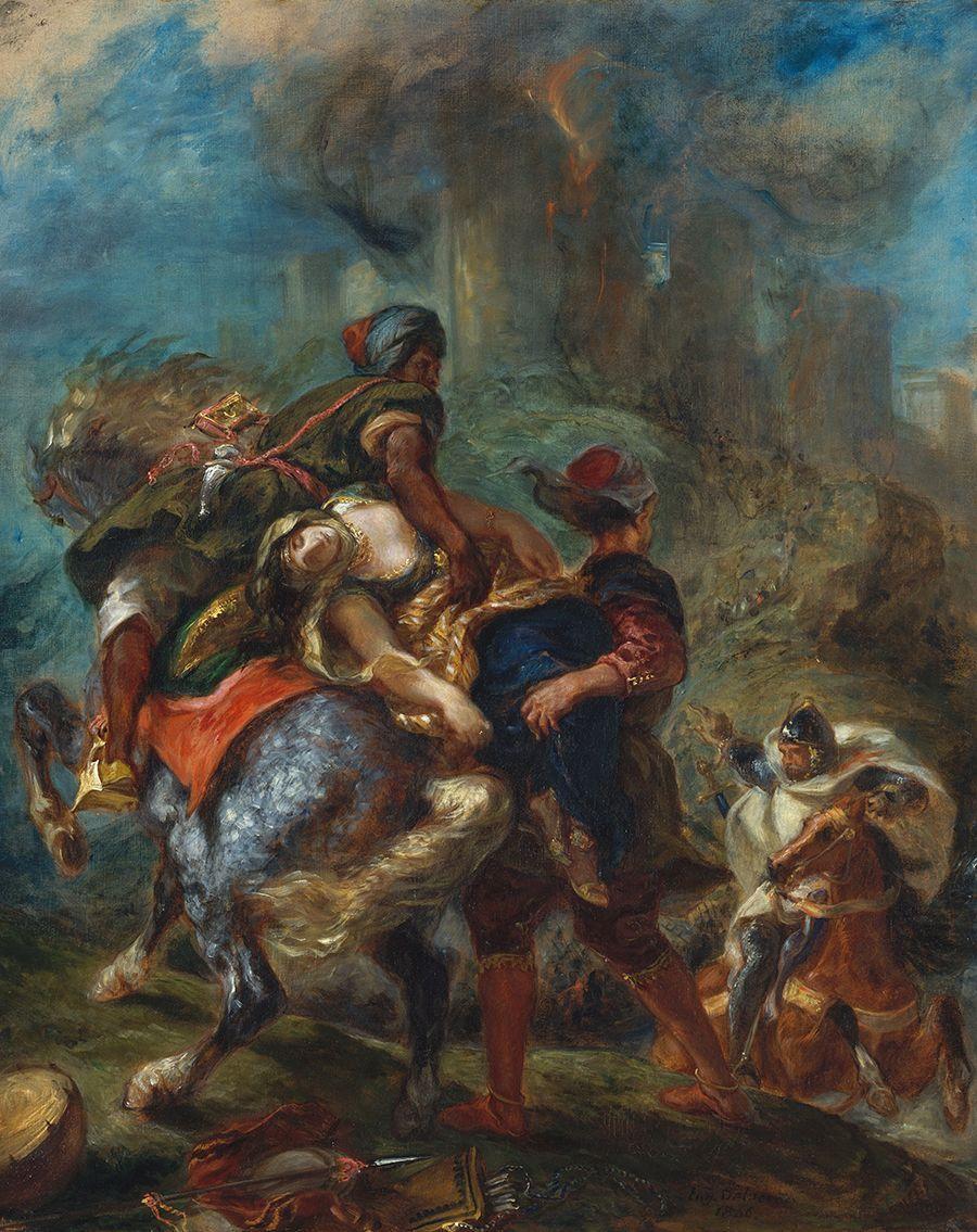 900x1135 The Abduction of Rebecca (1846) by Eugène Delacroix. Eugène delacroix, Art, Metropolitan museum of art