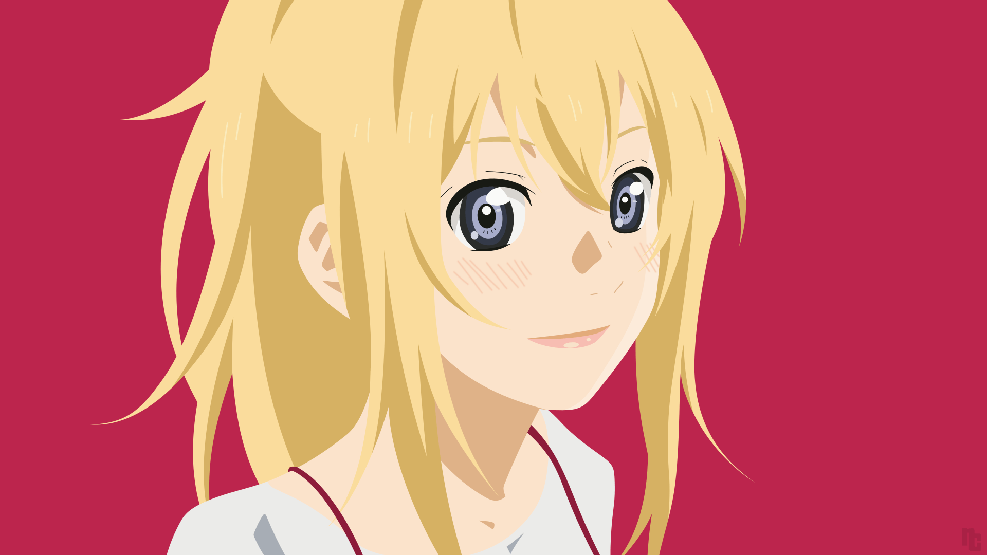 Best of Kaori Miyazono Wallpapers -1920x1080 Your Lie in April Miyazono Minimalist Wallpaper